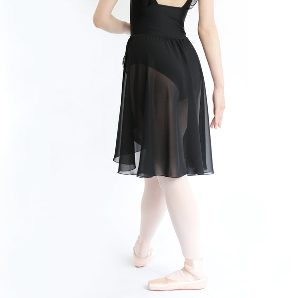 MD346 Drape Pull-on Skirt BLK