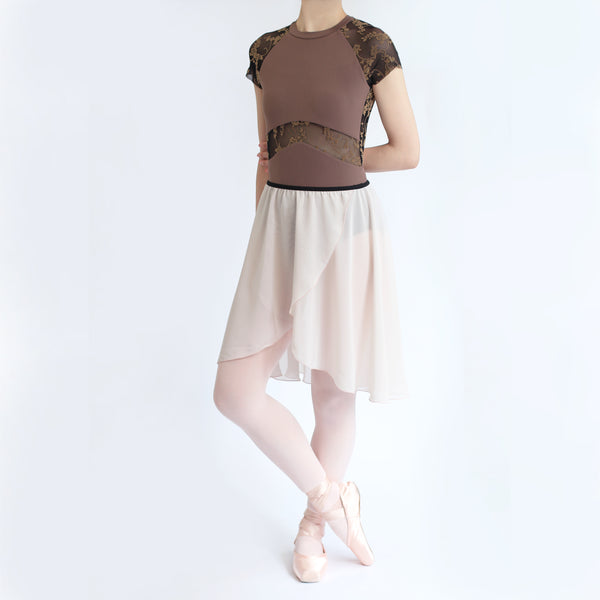 MD346 Drape Pull-on Skirt PKB