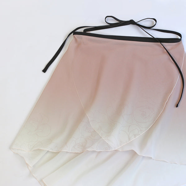 MD344P Fishtail Wrap Skirt SCR Rose