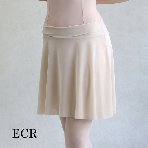 ecru ballet pull on skirt