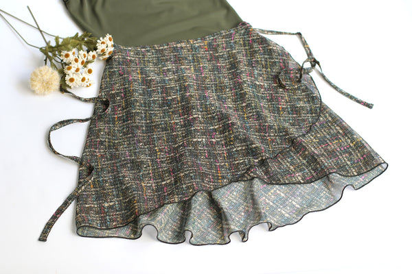 MD327 Tweed Print Skirt #186