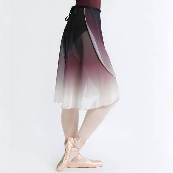 red gradation ballet skirt