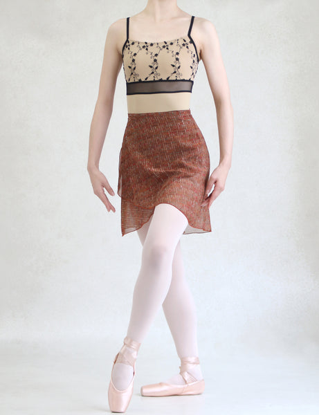 tweed print ballet skirt