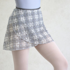 plaid ballerina wrap skirt