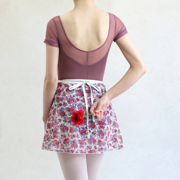 red rose ballet skirt