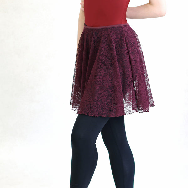 MD318 Stretching Lace Pull-on Skirt