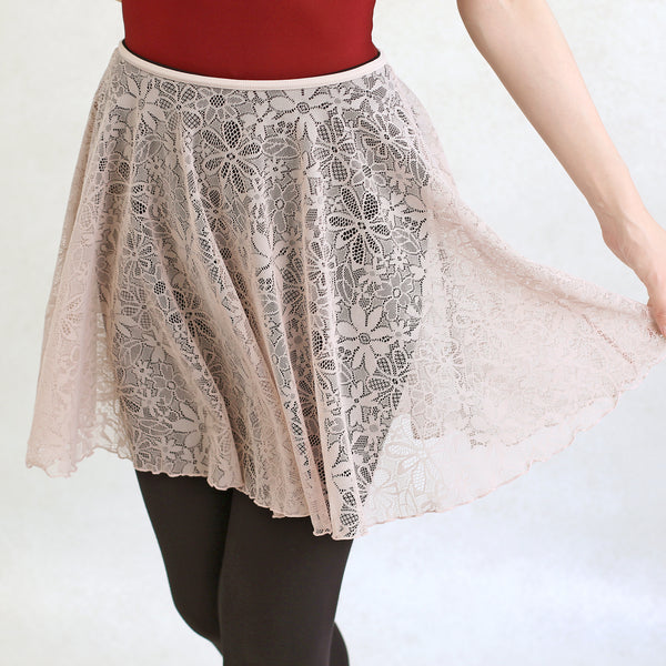 MD318 Stretching Lace Pull-on Skirt