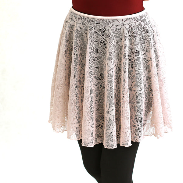 MD318 Stretching Lace Pull-on Skirt