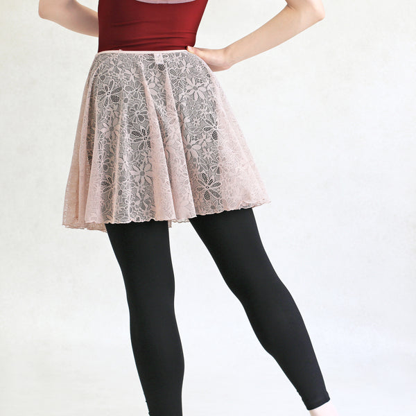 MD318 Stretching Lace Pull-on Skirt