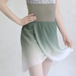 green gradation skirt