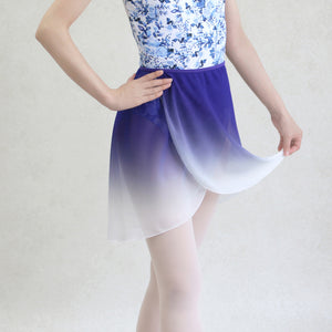 blue gradation ballet skirt