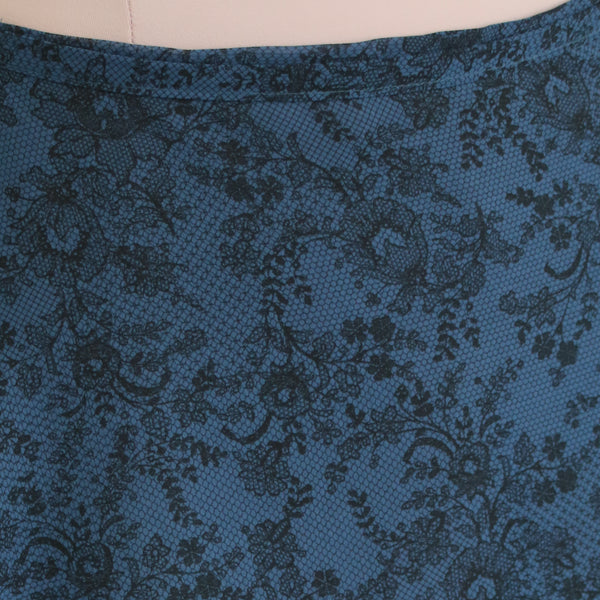 lace print skirt