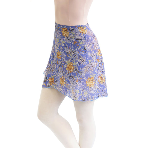 paisley ballet print skirt