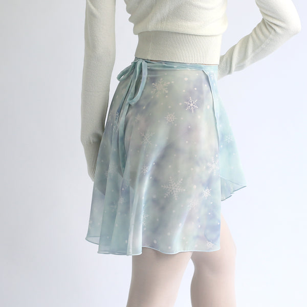 light blue ballerina wrap skirt