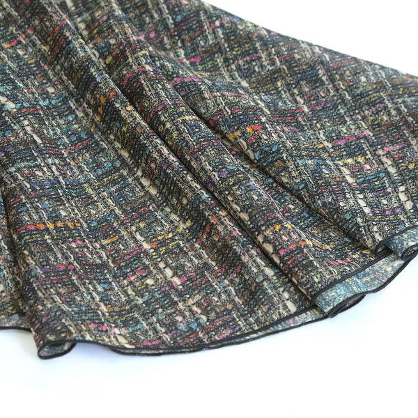 MD327 Tweed Print Skirt #186