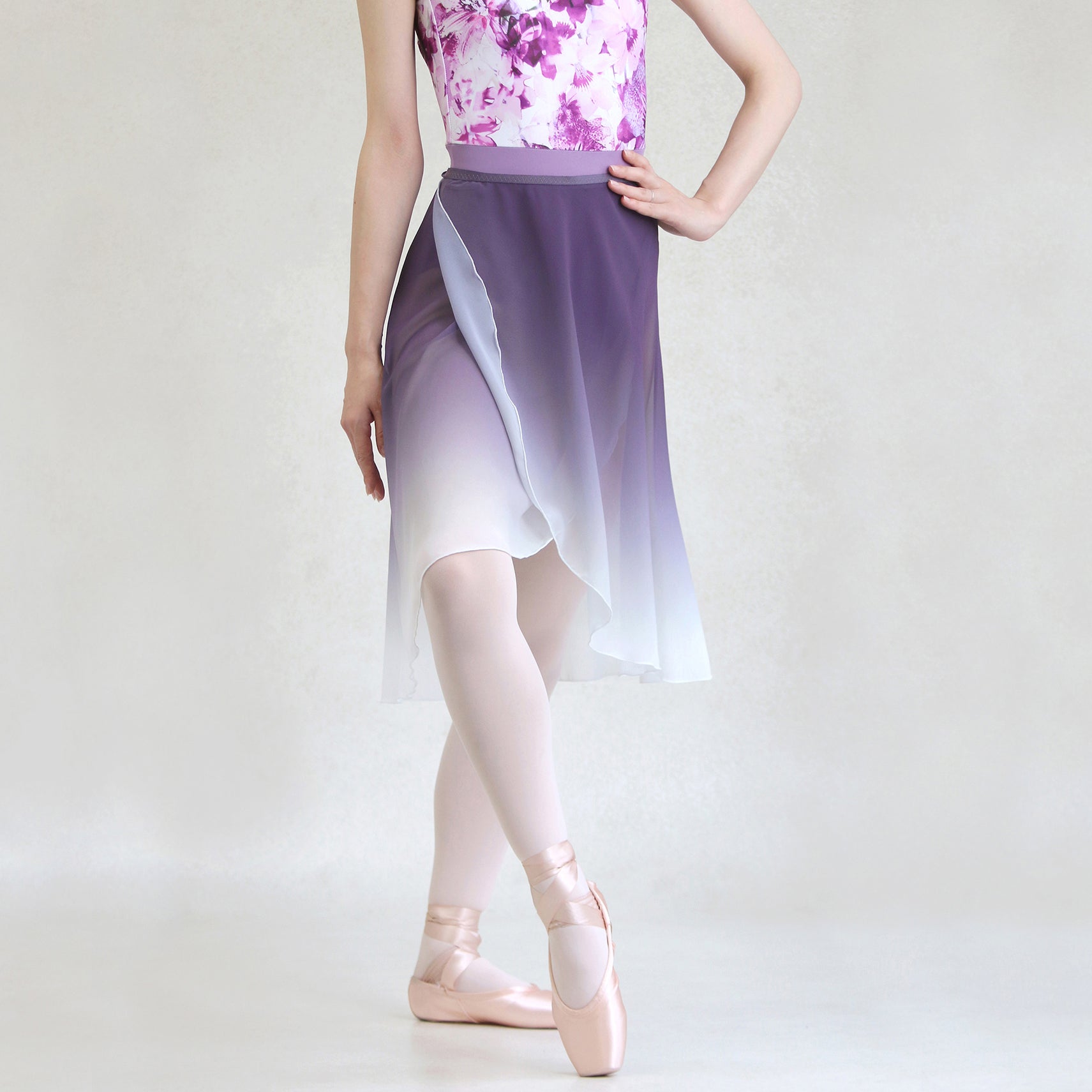 purple gradation ballet skirt