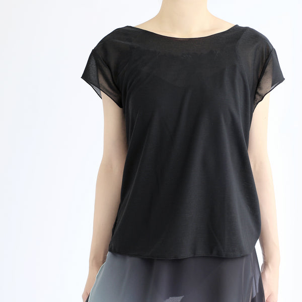 MD942 Back Twisted Top BLK