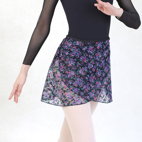 black ballet wrap skirt